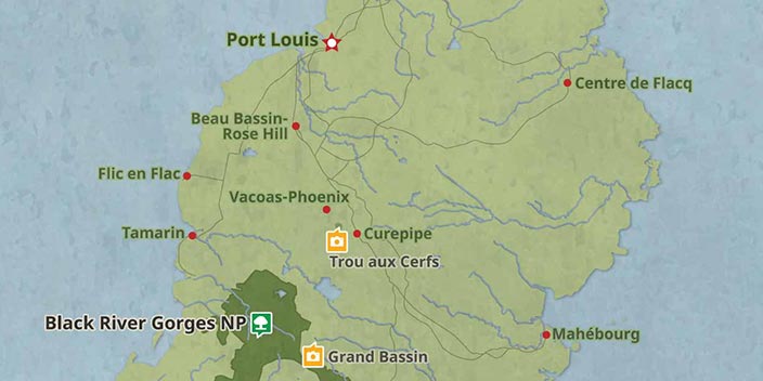Map of Mauritius